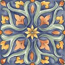 Фото Ragno ceramica плитка Amuri Decoro Maiolica Tappeto 4 Glossy 20x20 (Rc8K)