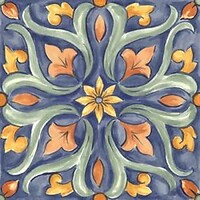 Фото Ragno ceramica плитка Amuri Decoro Maiolica Tappeto 4 Glossy 20x20 (Rc8K)