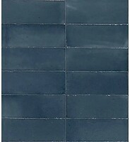 Фото Marazzi плитка настенная Rice Blue Lux 7.5x20 (M969)