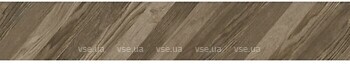 Фото Golden Tile плитка Terragres Wood Chevron коричневая Right 15x90 (9L7173)