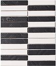 Фото Kotto Ceramica мозаика Kit Kat K 69007 White Black ST 25.2x30