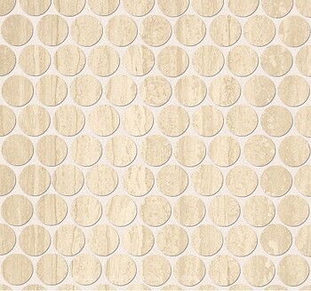 Фото FAP мозаика Roma Travertino Mosaico Round 29.5x32.5