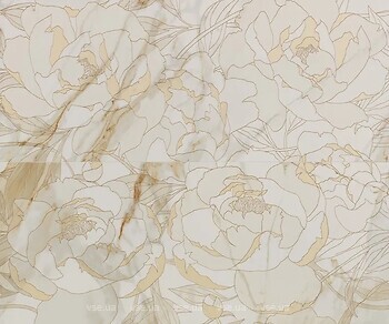 Фото FAP декор-панно Roma Gold Rose Calacatta Oro Inserto Mix 2 100x120 (комплект 2 шт)