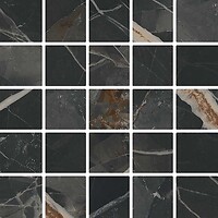 Фото Grespania мозаика Coverlam Calacata Black Fez Black 30x30