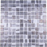 Фото AquaMo мозаика Revolut Glass Mosaic Grey 31.7x31.7