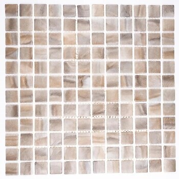 Фото AquaMo мозаика Revolut Glass Mosaic Light Beige 31.7x31.7