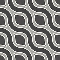 Фото Apavisa плитка Wave Black 59.2x59.2