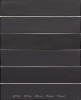 Фото Equipe Ceramicas плитка настенная Wadi Noir 6x30