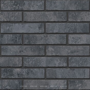 Фото Golden Tile плитка настенная Brickstyle Fino антрацит 6x25 (6FУ020)