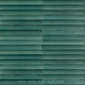 Фото Marazzi плитка Crogiolo Lume Emerald Struttura 3D Swing Lux 6x24 (MP9A)