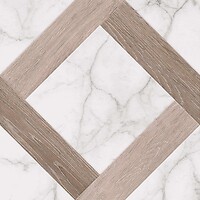 Фото Golden Tile декор Marmo Wood белый 40x40 (4V0803)