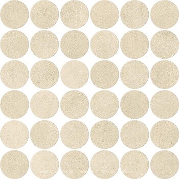 Фото Atlas Concorde плитка Boost Expression Camel Mosaico Circle Matt 32x32 (AYY3)