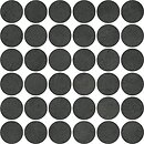 Фото Atlas Concorde плитка Boost Expression Carbon Mosaico Circle Matt 32x32 (AYY0)