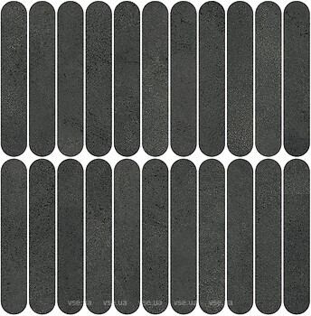Фото Atlas Concorde плитка Boost Expression Carbon Mosaico Ellipse Matt 37x37.8 (AYY7)