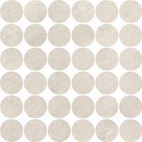 Фото Atlas Concorde плитка Boost Expression Ice Mosaico Circle Matt 32x32 (AYYY)
