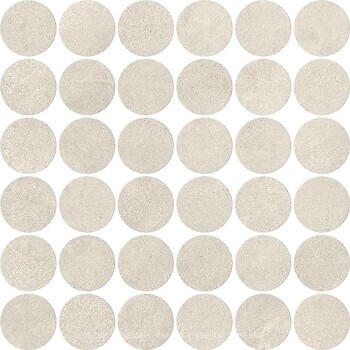 Фото Atlas Concorde плитка Boost Expression Ice Mosaico Circle Matt 32x32 (AYYY)