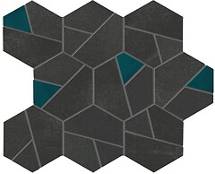 Фото Atlas Concorde мозаика Boost Tarmac Mosaico Hex Jade Matt 25x28.5 (AN7A)
