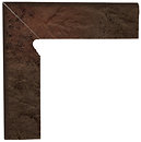 Фото Ceramika Paradyz цоколь Semir Cokol Brown 8.1x30 левый