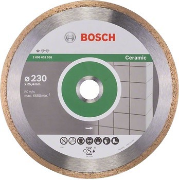 Фото Bosch алмазный отрезной сплошной 230x1.6x25.4 мм (2608602538)