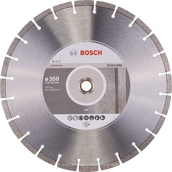 Фото Bosch алмазный отрезной сегментный 350x2.8x25.4/20 мм (2608602544)