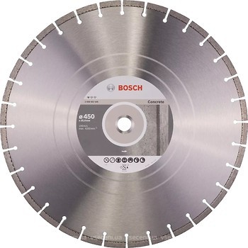 Фото Bosch алмазный отрезной сегментный 450x3.6x25.4 мм (2608602546)