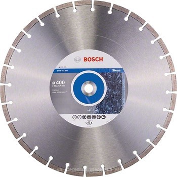 Фото Bosch алмазный отрезной сегментный 400x3.2x25.4/20 мм (2608602604)