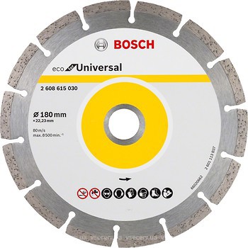 Фото Bosch алмазный отрезной сегментный 180x2.2x22.23 мм (2608615030)