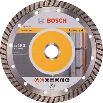 Фото Bosch алмазный отрезной турбо 180x2.5x22.23 мм (2608602396)