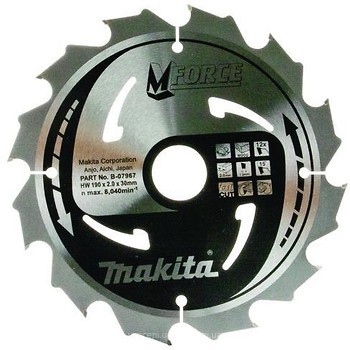 Фото Makita MForce пильный 190x1.2x30 мм (B-07967)