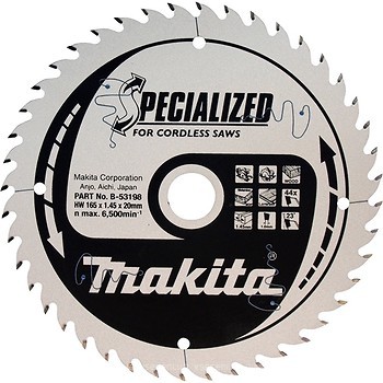 Фото Makita Specialized пильный 165x1x20 мм (B-53198)