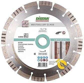 Фото Distar Bestseller Universal алмазный отрезной сегментный 125x2.2x22.2 мм (14315129010)