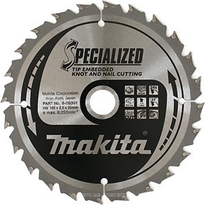 Фото Makita Specialized пильный 165x1.2x20 мм (B-09391)