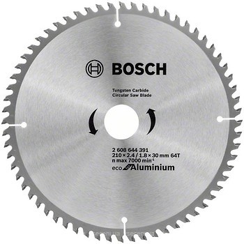Фото Bosch Eco for Aluminium пильный 210x1.8x30 мм (2608644391)