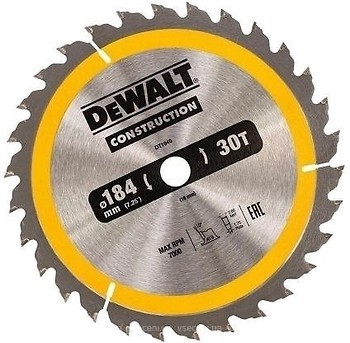 Фото DeWALT пильный 184x1.6x16 мм (DT1940)