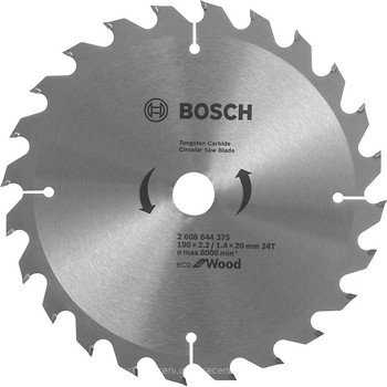 Фото Bosch Eco for wood пильный 190x1.4x20 мм (2608644375)