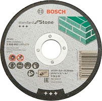 Фото Bosch Standard for Stone абразивный отрезной 115x3x22.23 мм (2608603177)