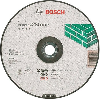 Фото Bosch Expert for Stone абразивный отрезной 230x3x22.23 мм (2608600326)