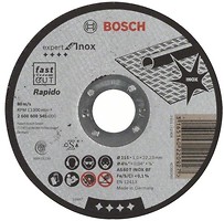 Фото Bosch Expert for Inox абразивный отрезной 115x1x22.23 мм (2608600545)