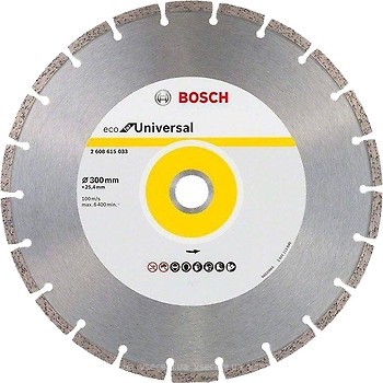 Фото Bosch Eco for Universal алмазный отрезной сегментный 300x3.2x25.4 мм (2608615033)