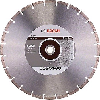 Фото Bosch алмазный отрезной сегментный 350x2.8x25.4/20 мм (2608602621)