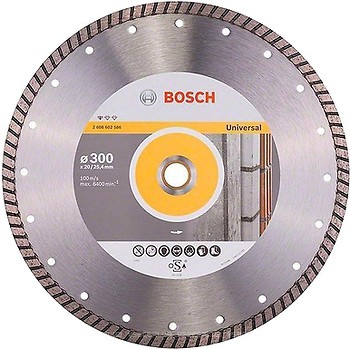 Фото Bosch алмазный отрезной турбо 300x3.0x25.4/20 мм (2608602586)