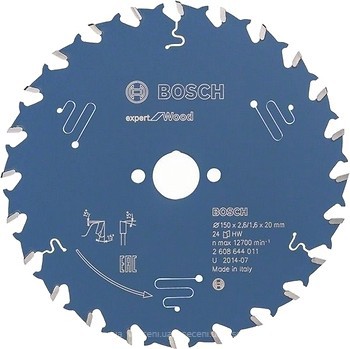 Фото Bosch Expert for Wood пильный 150x1.6x20 мм (2608644012)