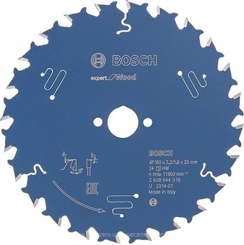 Фото Bosch Expert for Wood пильный 160x1.6x20 мм (2608644016)