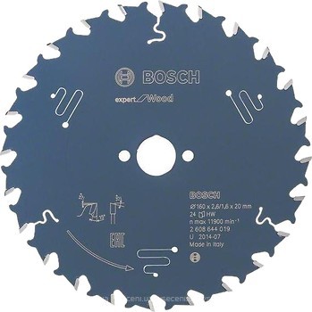 Фото Bosch Expert for Wood пильный 160x1.6x20 мм (2608644014)
