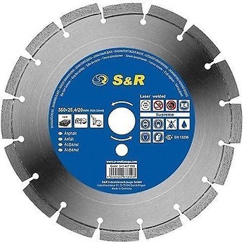 Фото S&R Standart 115 алмазный отрезной сегментный 115x2.2x22.2 мм (242471115)