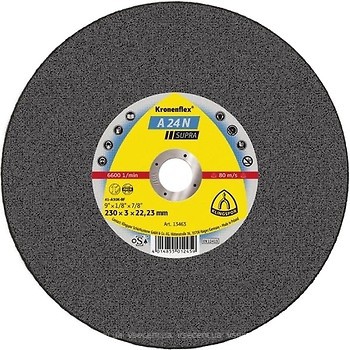 Фото Klingspor Kronenflex A 24 N Supra абразивный отрезной 150x2.5x22.23 мм (235377)
