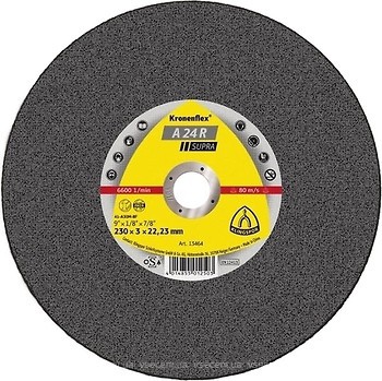 Фото Klingspor Kronenflex A 24 R Supra абразивный отрезной 180x3.0x22.23 мм (13456)