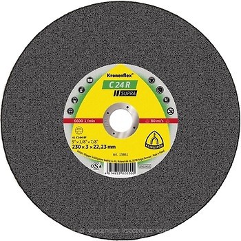 Фото Klingspor Kronenflex C 24 R Supra абразивный отрезной 150x2.5x22.23 мм (6668)