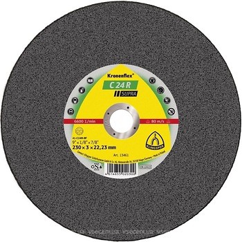 Фото Klingspor Kronenflex C 24 R Supra абразивный отрезной 180x3.0x22.23 мм (13453)