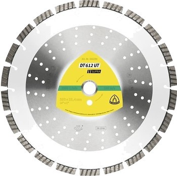 Фото Klingspor DT612 UT Supra алмазный отрезной турбо-сегментный 400x3.6x25.4 мм (347493)
